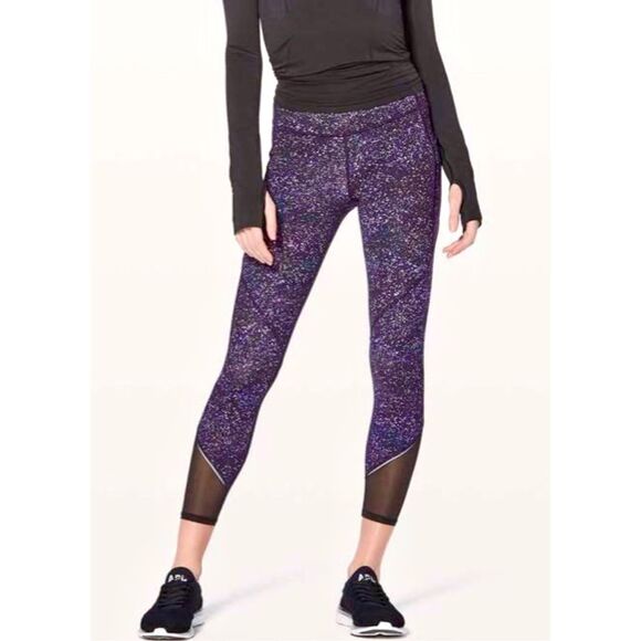 Lululemon Gait Keeper 7/8 Mesh Tight Leggings Activewear Athleisure 8 Gym Casual - Picture 4 of 10